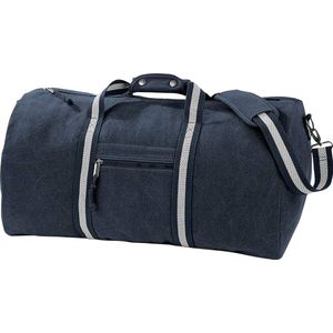 Quadra Vintage Canvas Holdall Duffelzak - 45 Liter (Pakket van 2) (Vintage Lichtgrijs)