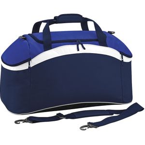 BagBase Teamkleding Sport Holdall / Duffeltas (54 Liter) (Pakket van 2)  (Franse marine / helder koninklijk / wit)