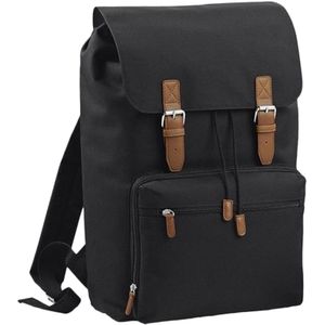 Bagbase Heritage Laptop-Rucksack / Rucksack, für Laptops bis zu 17 Zoll (2 Stück/Packung)  (Schwarz)
