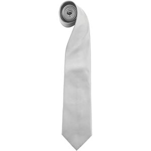 Premier Herenmode ""Kleuren"" Work Clip On Tie (Pakket van 2) (Zilver)