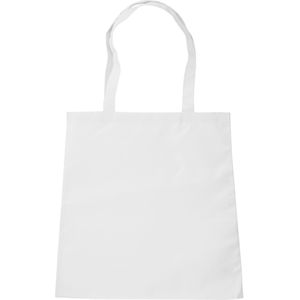Bagbase Sublimatie Shopper Zak (10 Liter) (Pakket van 2)  (Wit)