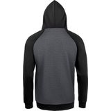 SOLS Unisex Seattle Contrast Raglan Hoodie (Houtskool mergel/zwart)