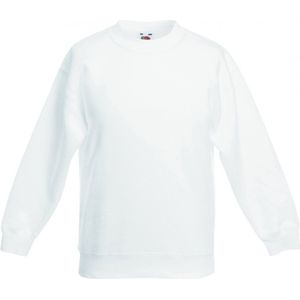 Fruit Of The Loom - Premium 70/30 Sweatshirt - Wit - Pak van 2