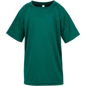 Spiro Childrens Boys Performance Aircool T-Shirt (Fles groen)