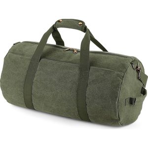 Bagbase Vintage Canvas Vatzak (Vintage Militair Groen)