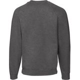 Fruit Of The Loom - Valuegewicht V-hals - T-shirt - Donker Heather - Korte Mouwen