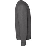 Fruit Of The Loom - Valuegewicht V-hals - T-shirt - Donker Heather - Korte Mouwen