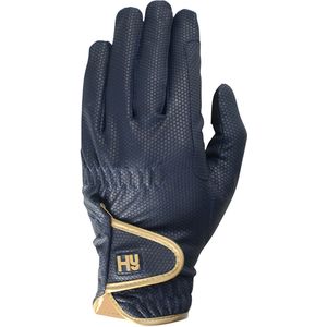 Hy5 Unisex Cottenham Elite Rijhandschoenen (XL) (Marine/Goud)