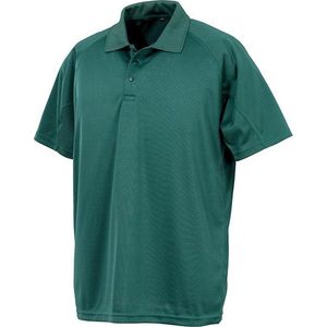 Spiro Unisex Volwassenen Impact Performance Aircool Polo Shirt (Fles groen)