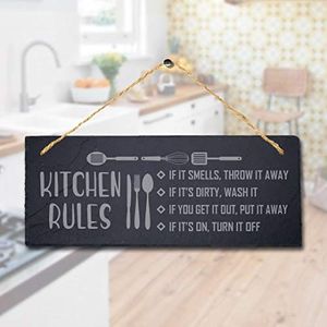 Keuken regels Als het geuren Laser leisteen Board
