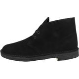 Clarks, Schoenen, Heren, Zwart, 40 EU, Suède, Desert Lace Up Boots met lage hak