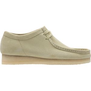 Clarksvoor mannen. 26155515 Wallabee beige leren schoenen (41), Plat, Veters, Casual