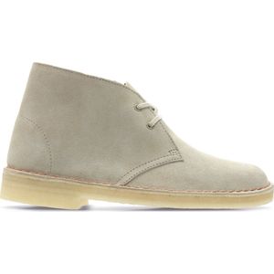 Clarks - 26155525 - Enkellaarsjes - Beige - Leren - Casual