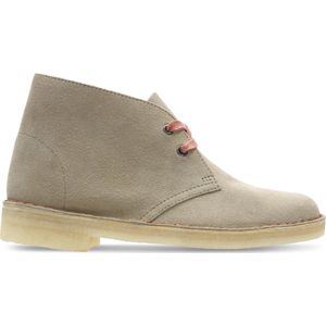 Clarks - 26155525 Enkellaarsjes - Beige - Leren - Casual