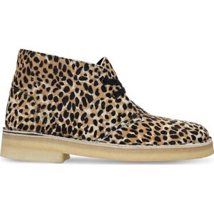 Clarks Originals Women Desert Boot Leopard Print Pony 2021-Schoenmaat 37