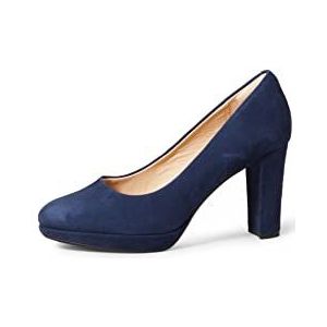 Clarks Kendra Sienna Uniformschoen voor dames, Navy Suède., 37 EU