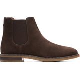 Boots Clarks Men Jaxen Chelsea Brown Suede-Schoenmaat 43