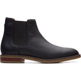 Boots Clarks Men Jaxen Chelsea Black Leather