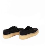 Clarks, Elegante Schoenen Clarks Wallabee Cup Zwart Zwart, Dames, Maat:39 1/2 EU