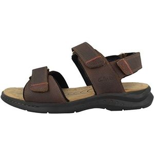 Clarks - Hapsford Creek - Visserssandalen - Bruin - Leer - Klittenbandsluiting
