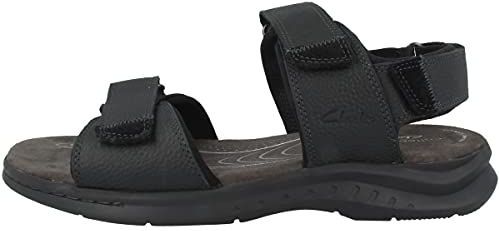 Clarks - Hapsford Creek - Sandalen - Zwart - Leer