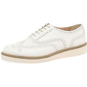 Clarks Dames Baille Brogue Oxford, wit leer, 10 UK