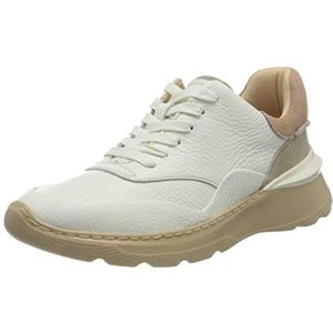 Clarks Sprintlitelace Sneakers voor dames, White Combi Leather, 42 EU