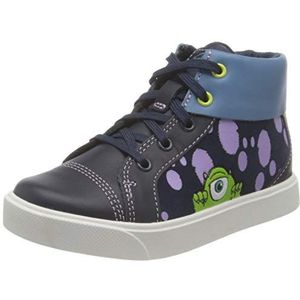 Clarks City Scare T Sneakers voor jongens, blauw, 24 EU