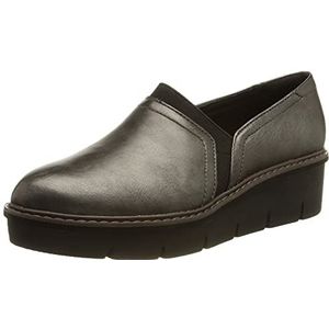 Clarks 261638254, slipper dames, Gun Metal, 37.5 EU