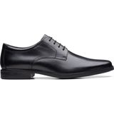 Clarks Howard Walk Oxford-schoenen voor heren, zwart leder, 42 EU