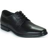 Clarks Howard Walk, herenplaat, Oxford-heren, Zwart leder