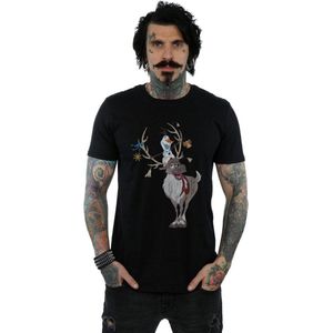 Disney Heren Frozen Sven en Olaf Kerst Ornamenten T-Shirt