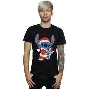 Disney Heren Lilo en Stitch Kerstmis T-Shirt