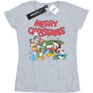 Li-cense Disney dames mickey and friends winter wishes katoenen t-shirt