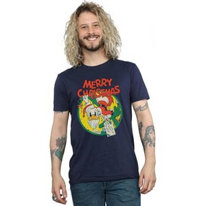 Disney Heren Donald Duck Vrolijk Kerstmis T-Shirt
