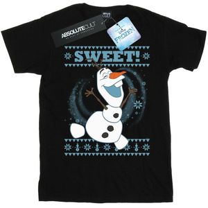 Li-cense Disney dames frozen olaf zoete kerstmis katoenen vriendje t-shirt