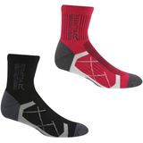 Regatta - Outdoor Active - Sportsokken - Multicolor - 2 Paren, Antikreuksysteem, Coolmax, Antibacterieel