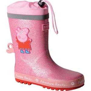 Peppa Pig Puddle rubberen regenlaars met trekkoordsluiting