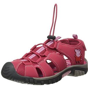 Regatta Peppa Pig verstelbare sandalen met ventilerend gaas en teenbescherming, Bright Blush, 20 EU