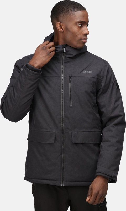 De Regatta Volter Shield III jas - outdoorjas - waterdicht - ademend - Donker grijs