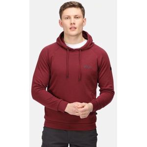 De Regatta Kassian Fleece - outdoortrui - heren - woleffect - met capuchon - Donkerrood