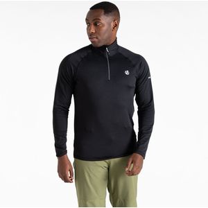 Fuse - Sweater - Zwart - Gerecycled 4-way Stretch - Halve Ritssluiting