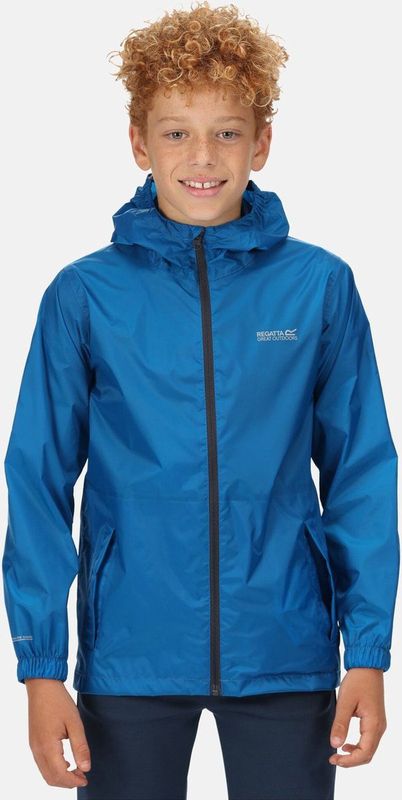 Regatta - Kids Pack It III - Opvouwbaar Kinder Regenjack - Blauw