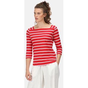 Regatta - Polexia - Dames Top - Strepen - 3/4 Mouwen - Katoen