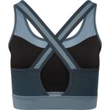 Sportbeha - Zwart - Gerecycled Polyester/Elastaan - Crossover-rugdesign