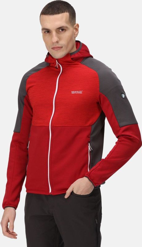 De Regatta Attare Fleece Met Volledige Rits - Heren - Extol Stretch - Gerecycled - Donker Rood