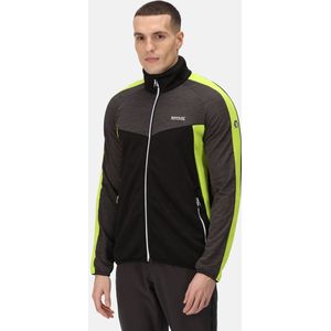 De Regatta Yare Vi Fleece Met Volledige Rits - Heren - Extol Stretch - Gerecycled - Zwart