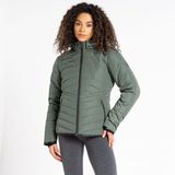 Dare B - Striking Everyday - Waterdicht Dames Skijack - Duck Green - Gerecycled Materiaal