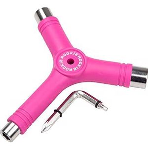 Rookie Rollerskate Multitool Accessoires voor volwassenen, uniseks, roze (roze), eenheidsmaat