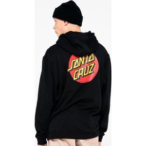 Santa Cruz - Classic Dot Chest - Hoodie - Zwart - 80% Katoen, 20% Polyester